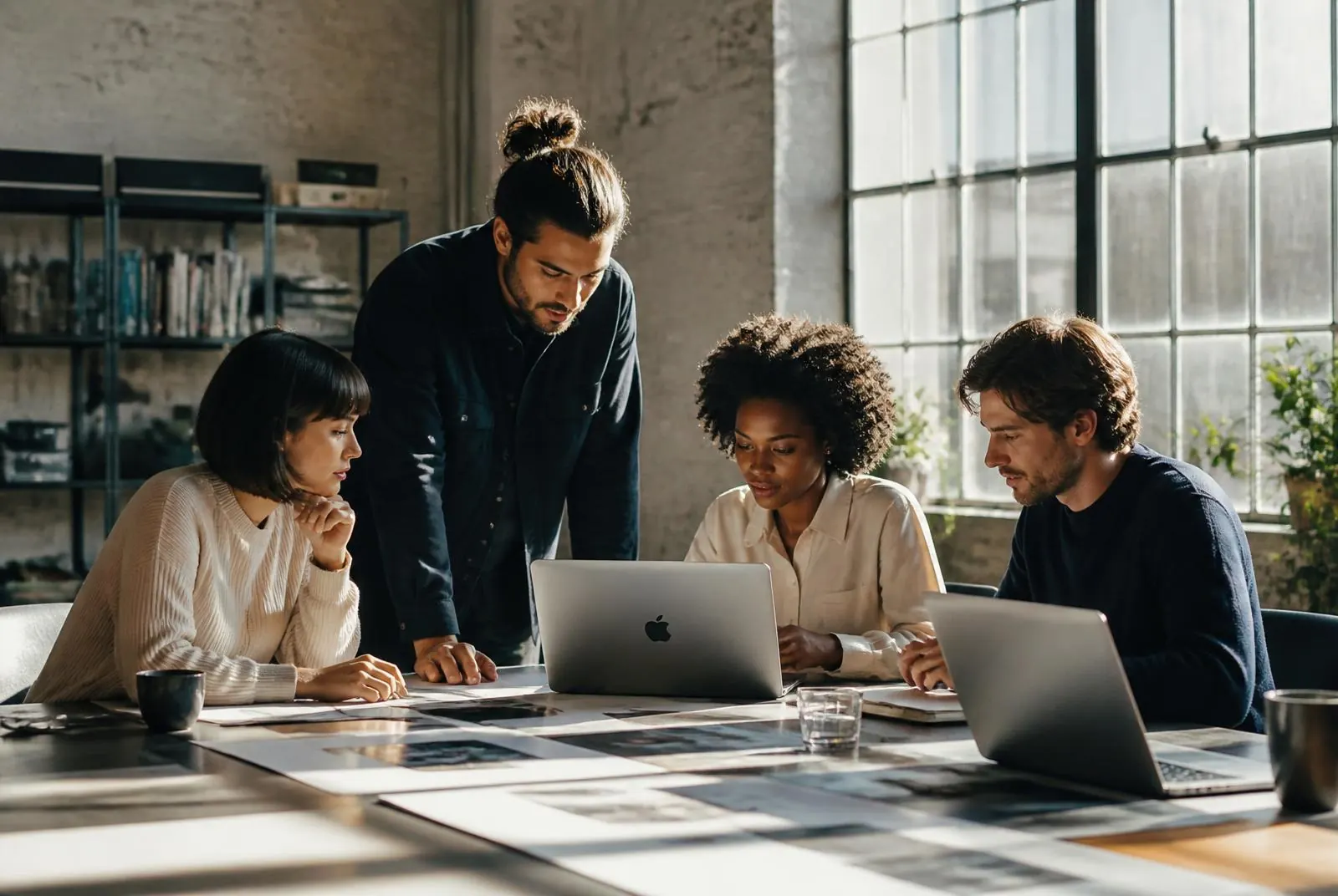 The founding team of Motiv working together
