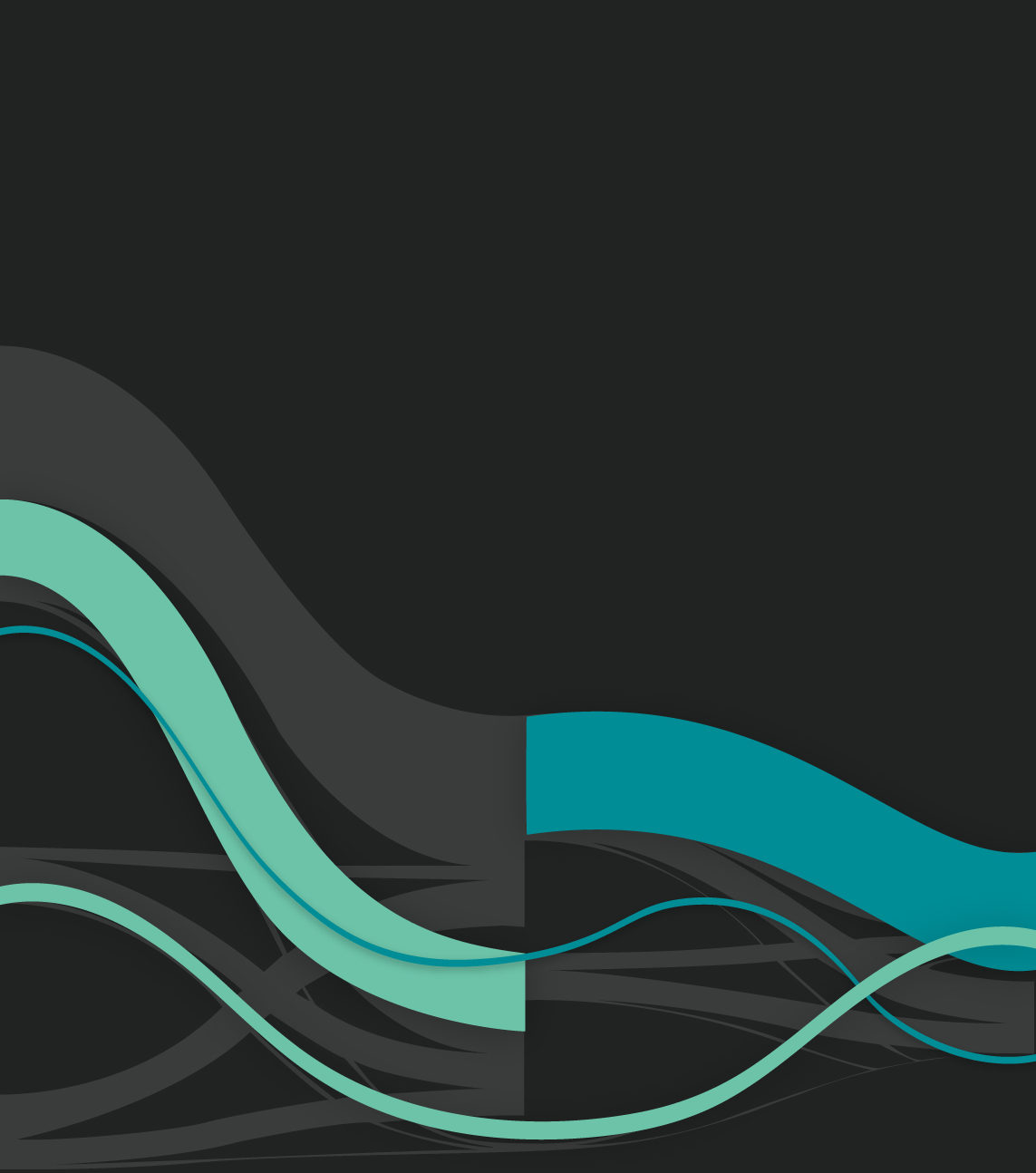 abstract marketing user flow visualization